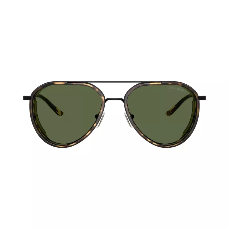 Emporio Armani óculos de sol de homem retangulares EA2163-300171 preto/cinzento 56mm