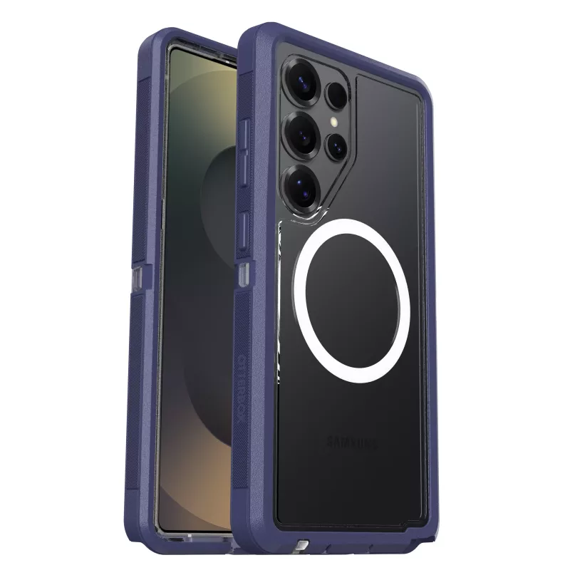 OTTERBOX Defender XT Clear capa MagSafe para Samsung Galaxy S25 Ultra – violeta (Thistle Purple) 77-97585