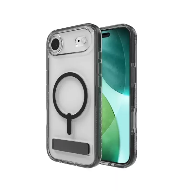 ZAGG Santa Cruz Snap KS capa com suporte para iPhone Air compatível com MagSafe (Jet Black)