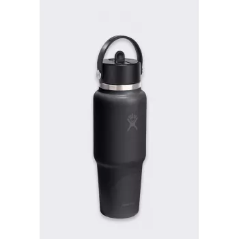 Hydro Flask 32 Oz Wide Flex Straw Travel Bottle (946 ml) – Preto