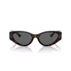 Versace VE4454-542987 Óculos de sol de mulher Cat-Eye, Havana/Cinzento-escuro, 55mm