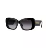 Burberry BE4410-30018G Óculos de sol de mulher – Armação preta, lentes cinzentas degradê, 52mm