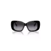 Burberry BE4410-30018G Óculos de sol de mulher – Armação preta, lentes cinzentas degradê, 52mm