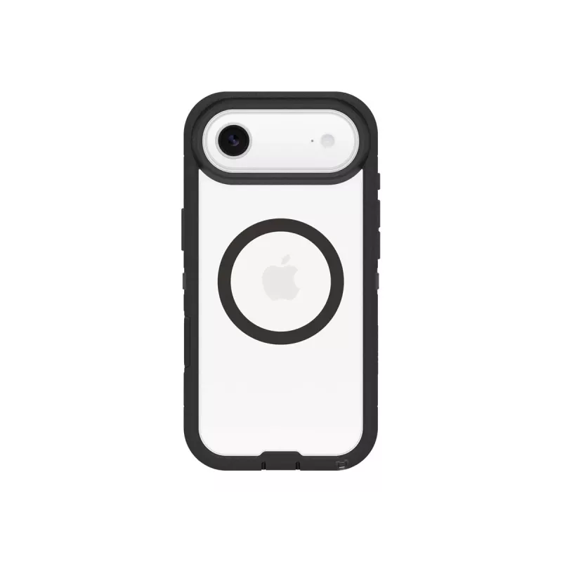 OtterBox Defender Series Pro XT Capa traseira para Apple iPhone Air - Compatível com MagSafe, Dark Side (Transparente/Preto) 77-98498