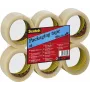 3M Scotch Fita de embalagem 6890, 50mm x 66m, PVC transparente, forte aderência, silenciosa, 50 mícrones - 1 rolo (PVC6RT)