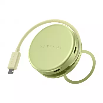 Satechi OntheGo adaptador multiporta 5-em-1 - hub USB-C com HDMI 4K, USB-C 5Gbps, USB-A 5Gbps, leitor de cartões SD, 60W PD pass-through (Citrus)