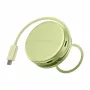 Satechi OntheGo adaptador multiporta 5-em-1 - hub USB-C com HDMI 4K, USB-C 5Gbps, USB-A 5Gbps, leitor de cartões SD, 60W PD pass-through (Citrus)