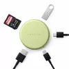 Satechi OntheGo adaptador multiporta 5-em-1 - hub USB-C com HDMI 4K, USB-C 5Gbps, USB-A 5Gbps, leitor de cartões SD, 60W PD pass-through (Citrus)