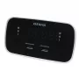 AIWA CRU-19RD rádio-despertador vermelho com sintonizador FM/AM, alarme duplo, soneca, temporizador de sono, visor LED, backup por pilha