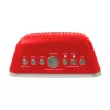 AIWA CRU-19RD rádio-despertador vermelho com sintonizador FM/AM, alarme duplo, soneca, temporizador de sono, visor LED, backup por pilha