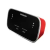 AIWA CRU-19RD rádio-despertador vermelho com sintonizador FM/AM, alarme duplo, soneca, temporizador de sono, visor LED, backup por pilha