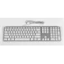 Matias teclado USB-C com fio para Mac – prateado – versão U.S. (FK316CS)