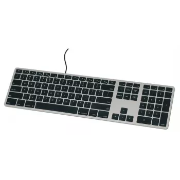 Matias teclado USB-C com fio para Mac – Space Gray – versão U.S. FK316CB