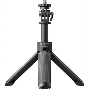 Insta360 Mini tripé 2 em 1 bastão selfie para action câmaras, parafuso de 1/4 polegadas, liga de alumínio, preto CINSAAVB