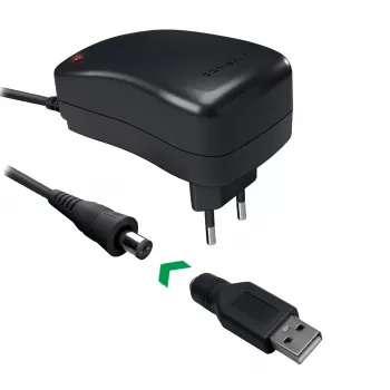 Vivanco fonte de alimentação universal AC/DC 27W com 7 fichas DC e porta USB VVITADAPT27WUN