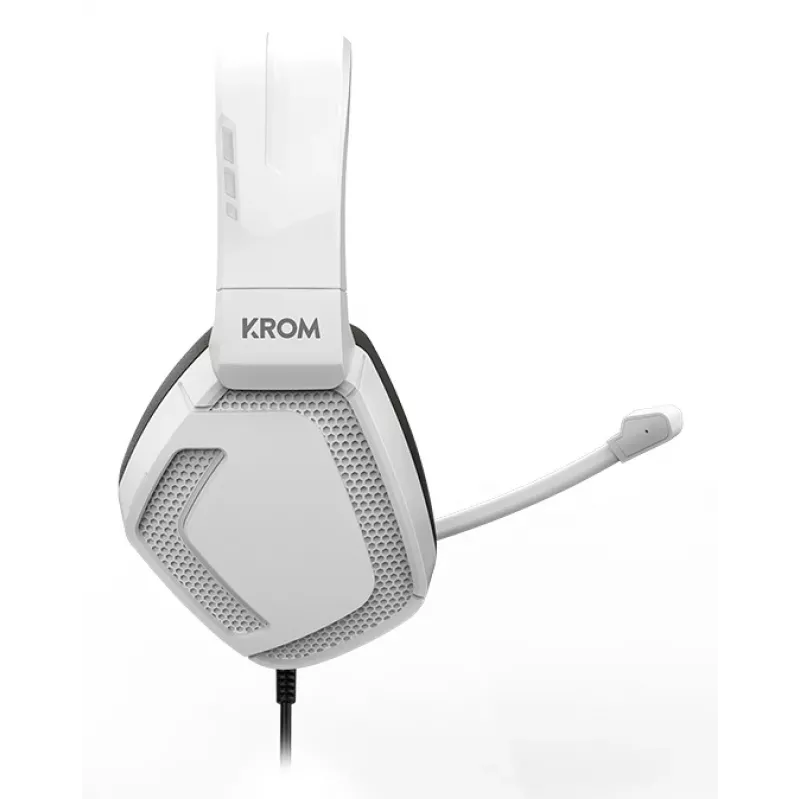 Headset de gaming com fios KROM KOPA PRO branco NXKROMKOPAPROWH