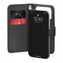 Capa tipo booklet PURO para iPhone 17 Pro, pele ecológica preta com 2 compartimentos para cartões PUIPC17P63BOOKC8BLK