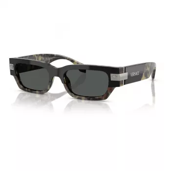 Óculos de sol Versace VE4465-545687 mulher, armação preta, lentes cinzento-escuro, 54mm