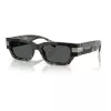Óculos de sol Versace VE4465-545687 mulher, armação preta, lentes cinzento-escuro, 54mm