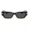 Óculos de sol Versace VE4465-545687 mulher, armação preta, lentes cinzento-escuro, 54mm