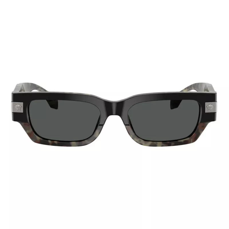 Óculos de sol Versace VE4465-545687 mulher, armação preta, lentes cinzento-escuro, 54mm