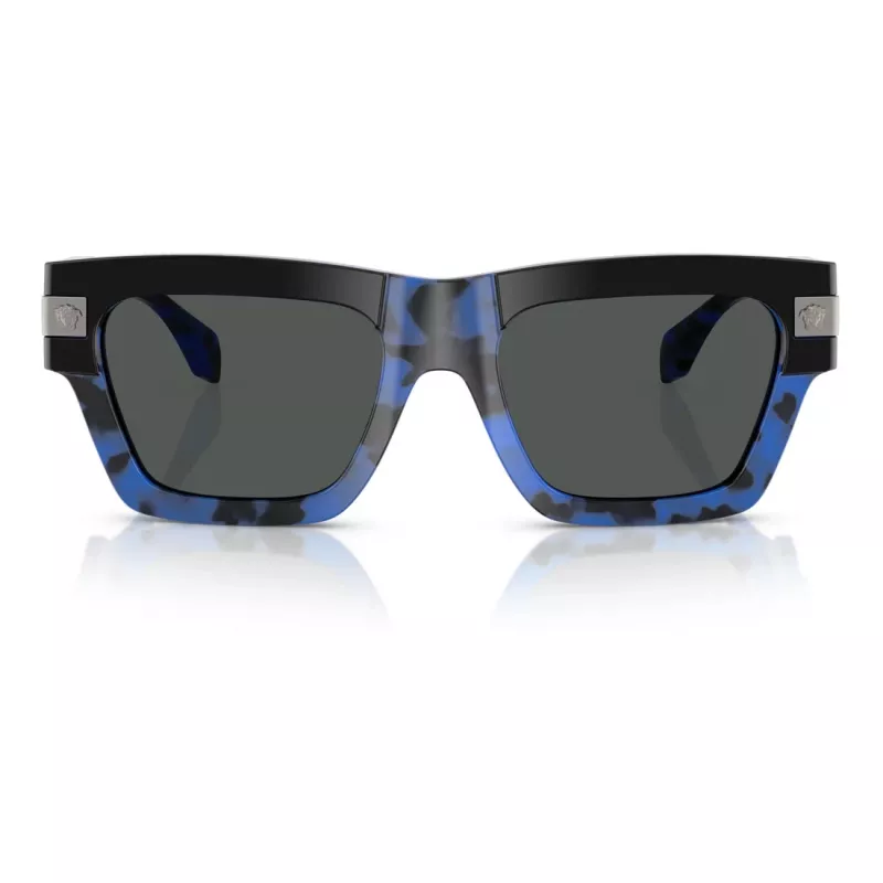 Óculos de sol de mulher Versace VE4464-545887, formato olho de gato, preto/cinzento, 55mm