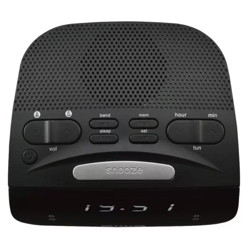 AIWA CR-15 Rádio despertador digital, preto