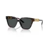 Óculos de sol de mulher Versace VE4471B10887 – armação Havana, lentes cinzento-escuro, 56mm