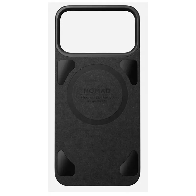 Capa traseira magnética em couro NOMAD para iPhone 17 Pro Max compatível com MagSafe, couro Horween (preto)
