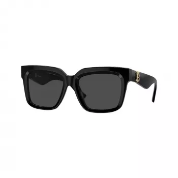Óculos de sol de mulher Burberry BE4419-300187, armação preta, lentes cinzentas, 54mm