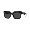Óculos de sol de mulher Burberry BE4419-300187, armação preta, lentes cinzentas, 54mm