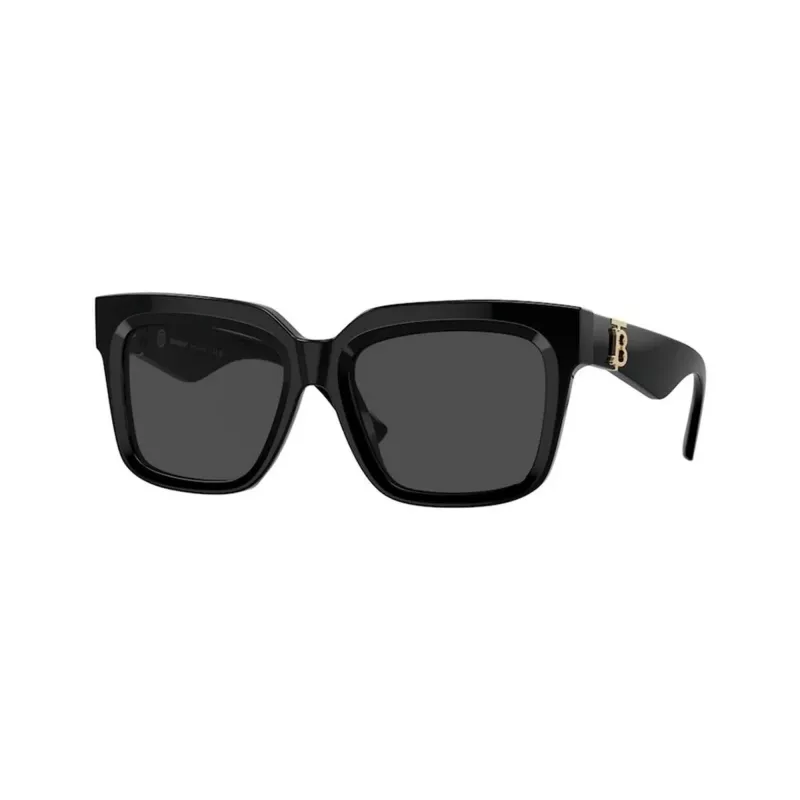 Óculos de sol de mulher Burberry BE4419-300187, armação preta, lentes cinzentas, 54mm