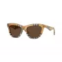 Óculos de sol de mulher Burberry BE4435-414673, armação preta, lentes cinzento-escuro, 53/18/140 mm