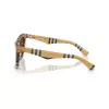 Óculos de sol de mulher Burberry BE4435-414673, armação preta, lentes cinzento-escuro, 53/18/140 mm