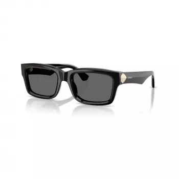 Óculos de sol de mulher Burberry BE4443-300187, armação preta, lentes cinzentas, 55/20/145 mm