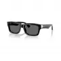 Óculos de sol de mulher Burberry BE4443-300187, armação preta, lentes cinzentas, 55/20/145 mm