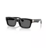 Óculos de sol de mulher Burberry BE4443-300187, armação preta, lentes cinzentas, 55/20/145 mm