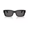 Óculos de sol de mulher Burberry BE4443-300187, armação preta, lentes cinzentas, 55/20/145 mm