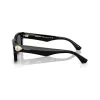 Óculos de sol de mulher Burberry BE4443-300187, armação preta, lentes cinzentas, 55/20/145 mm
