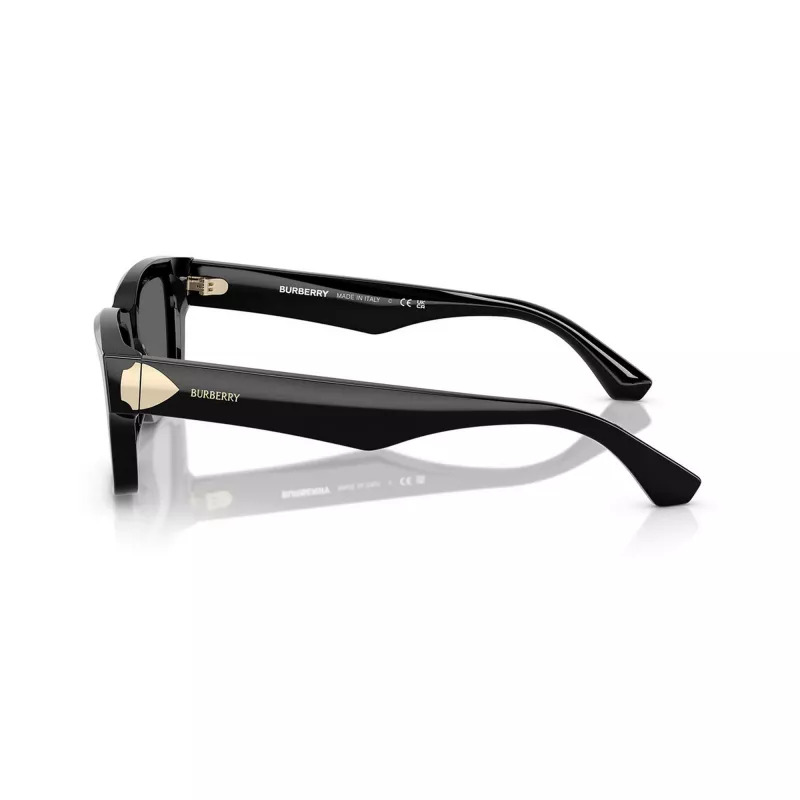 Óculos de sol de mulher Burberry BE4443-300187, armação preta, lentes cinzentas, 55/20/145 mm