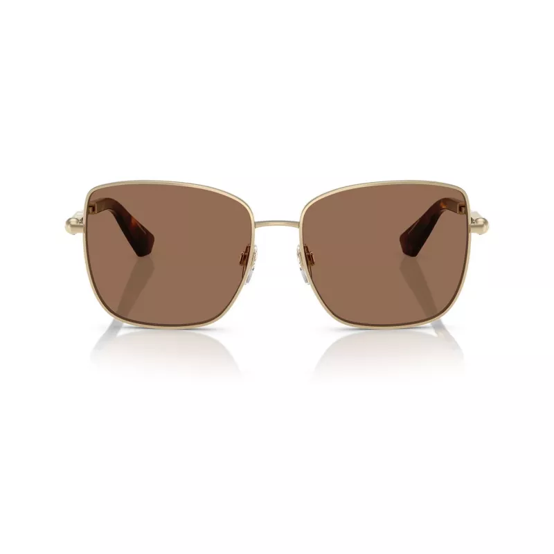Óculos de sol de mulher Burberry BE3158-110973, armação Havana, lentes castanhas degradê, 58/16/145 mm