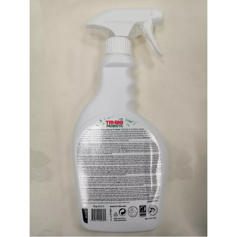 Biorremovedor de cozinha TRI-BIO 0,42L Probiotic Kitchen Cleaner Spray