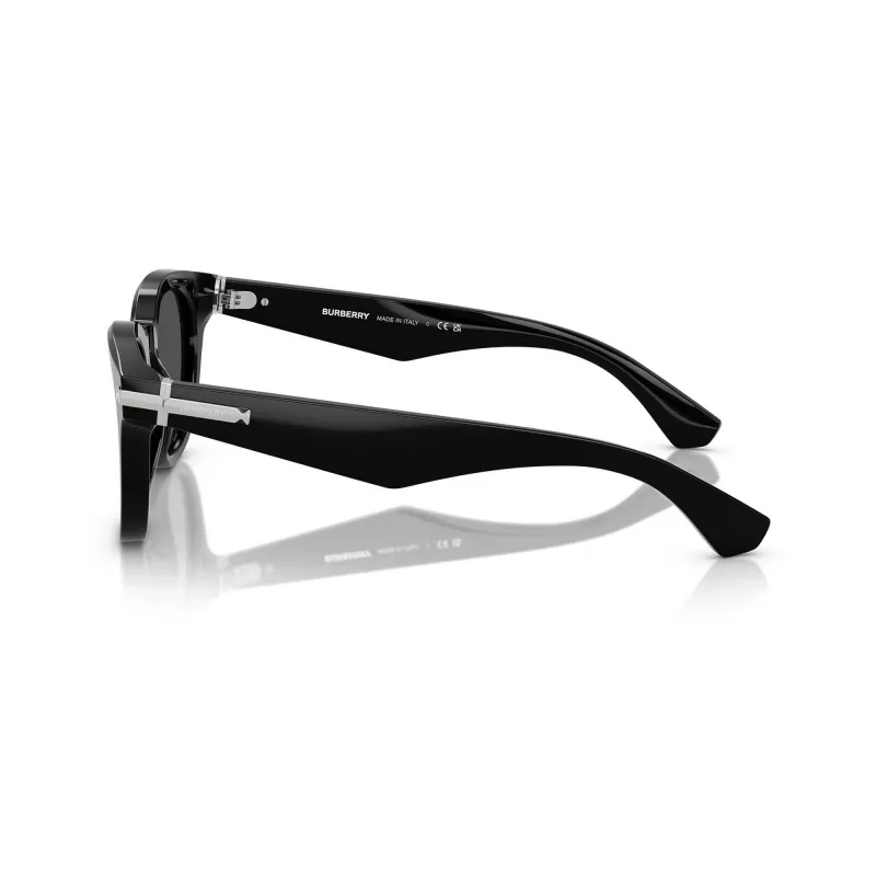 Óculos de sol de homem Burberry BE4439F300187, quadrados, acetato, Preto/Cinzento-escuro, 51-21-145 mm
