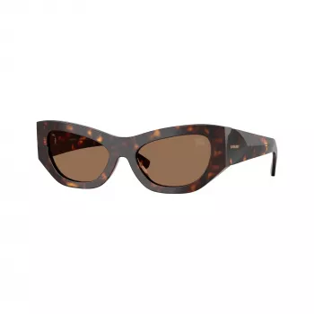 Óculos de sol de mulher Burberry BE4450U300273, armação Havana-escuro, lentes castanhas degradê, 54-19-140 mm