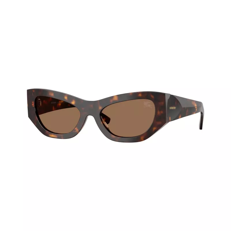 Óculos de sol de mulher Burberry BE4450U300273, armação Havana-escuro, lentes castanhas degradê, 54-19-140 mm