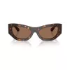 Óculos de sol de mulher Burberry BE4450U300273, armação Havana-escuro, lentes castanhas degradê, 54-19-140 mm