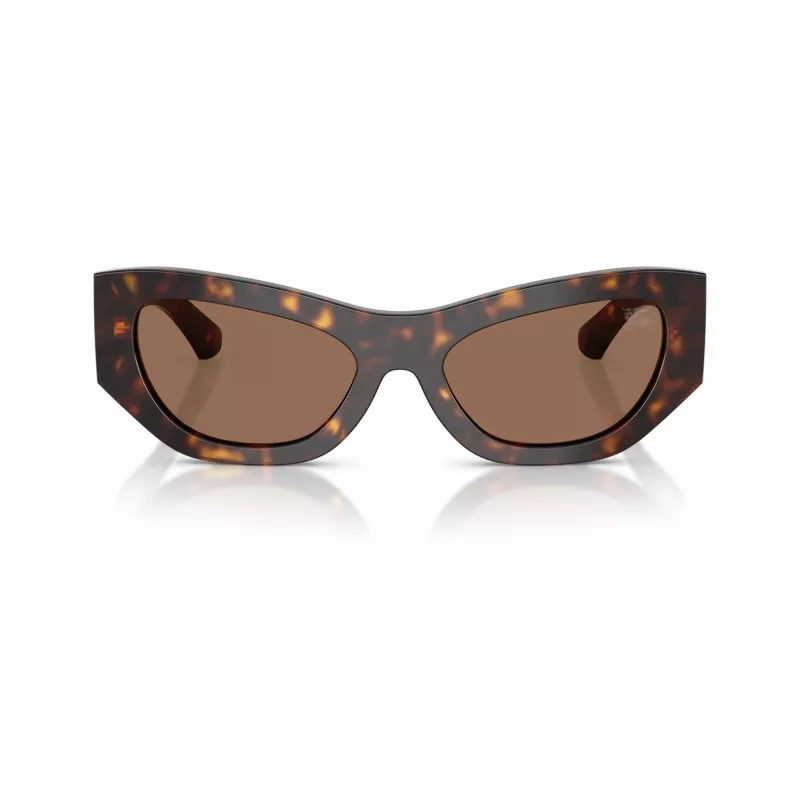 Óculos de sol de mulher Burberry BE4450U300273, armação Havana-escuro, lentes castanhas degradê, 54-19-140 mm