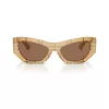 Óculos de sol quadrados de mulher Burberry BE4450U415773, Havana/Castanho degradê, 54mm