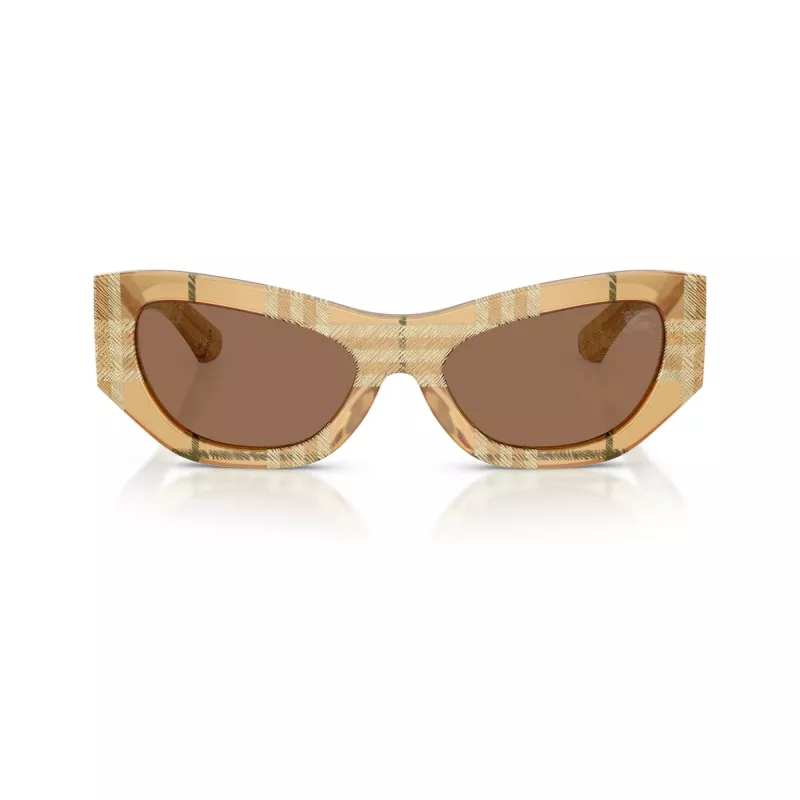 Óculos de sol quadrados de mulher Burberry BE4450U415773, Havana/Castanho degradê, 54mm