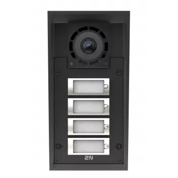 Videoporteiro IP 2N IP Force 2.0 com 4 botões de chamada, IP69K, câmara HD 9151304C